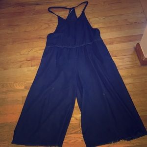 Free people cropped denim jumper size s